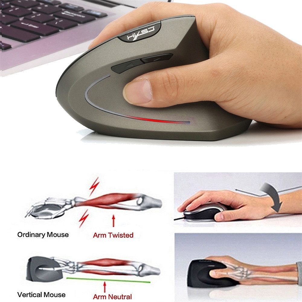 chronicWireless Mouse 2.4GHz Game Ergonomic Design Vertical Mouse ...