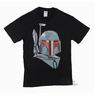 เสื้อยืดคอกลมเสื้อยืดแขนสั้น ผ้าฝ้าย พิมพ์ลาย Star Wars Boba Fett Ipotetico สีดําS-4XL