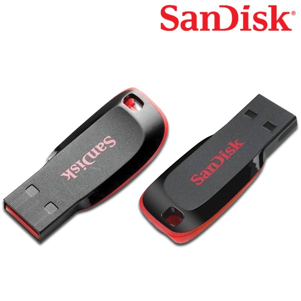 SanDisk Flash Drive CRUZER BLADE 64GB USB2.0 (SDCZ50_064G_B35) แฟลชไดร์ฟ ใส่ โน๊ตบุ๊ค PC เครื่องเสียง ประกัน Synnex 5ปี