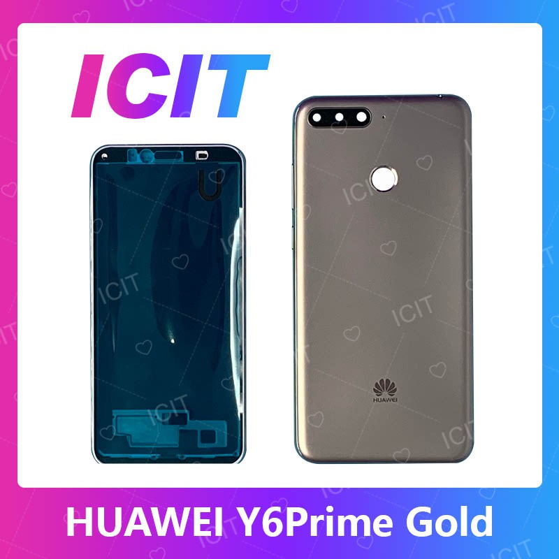 Huawei Y6prime/Y6 2018/ATU-L42 อะไหล่บอดี้ เคสกลางพร้อมฝาหลัง Body For huawei y6prime/y6 2018/atu-l42 ICIT 2020
