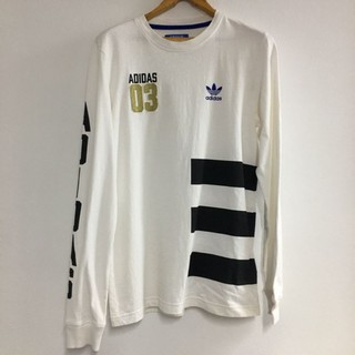 เสื้อยืด แขนยาว Adidas สีขาว ของแท้ สวยมาก