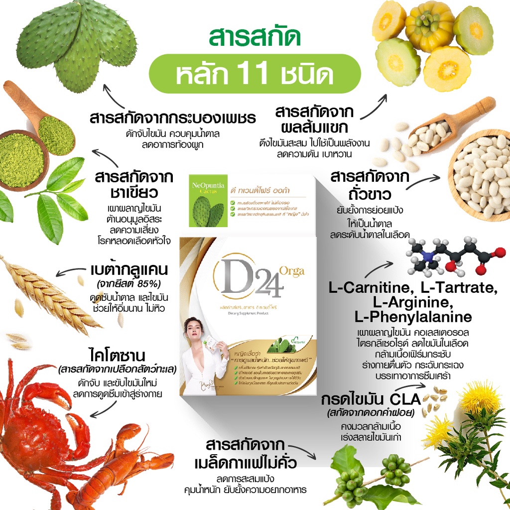 D24 Orga ดีทเวนตี้โฟร์ ออการ์ 2 แถม 1+1ซองเล็ก