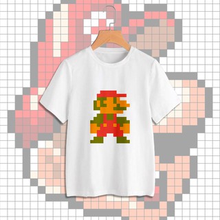 [8 BIT] - เสื้อยืดลายมาริโอ้แปดบิทสามารถปรับแต่งได้