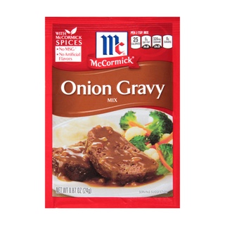 โปรโมชัน! แม็คคอร์มิค ออเนี่ยนเกรวี่ 24 กรัม McCormick Onion Gravy Mix 24 g