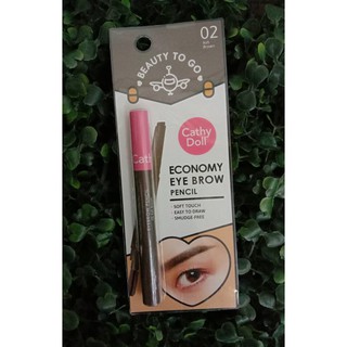 สินค้าขายดี!! Cathy Doll Beauty To Go Economy Eye Brow Pencil #02 ส่งเร็ว🚛💨