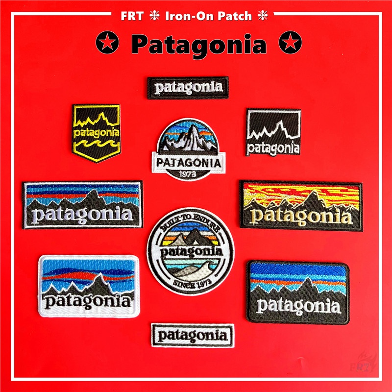 Patagonia - แผ่นรีดติดเสื้อกลางแจ้ง แผ่นแพทช์รีดติดเสื้อ DIY 1 ชิ้น
