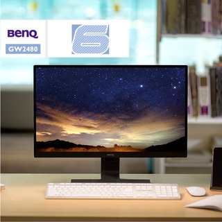 BenQ GW2480 จอภาพ 24 นิ้ว IPS หน้าจอ Rheinland การรับรองการป้องกันดวงตา ป้องกันแสงสีฟ้า ลำโพงในตัว 1080p HD #1
