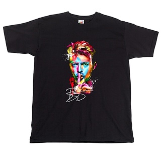 เสื้อยืดวงดนตรีผ้าฝ้ายแท้ คอลูกเรือเสื้อยืด พิมพ์ลาย David Bowie Ziggy Stardust สําหรับผู้ชายS,4XLall size
