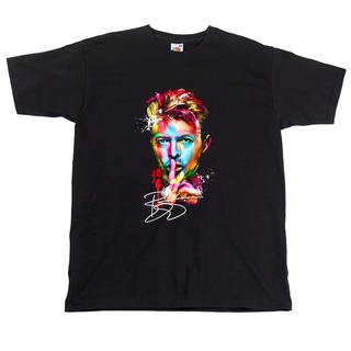 ผ้าฝ้ายแท้ คอลูกเรือเสื้อยืด พิมพ์ลาย David Bowie Ziggy Stardust สําหรับผู้ชายS,4XL