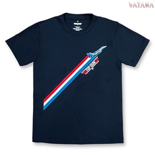 VATANA - เสื้อยืดแขนสั้น สีกรม พิมพ์ลาย Top Gun Maverick: Take Off