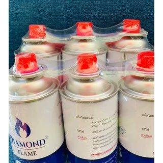 แก๊สกระป๋อง (6 กระป๋อง) แก๊สเตาปิคนิค Diamond Flame