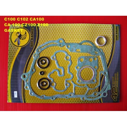 GASKET COMPLETE SET Fit For HONDA C100 C102 CA100 CZ100 Z100 // ปะเก็นเครื่อง "ตราผึ้ง" ชุดใหญ่