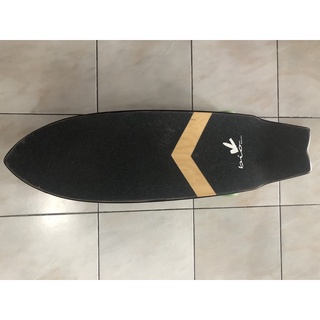 (มือสอง)BIO BOARDS SURF SKATE MOON SAND GRIP – WOOD