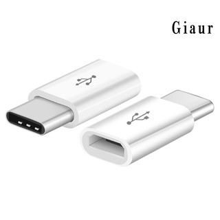 Giaur อะแดปเตอร์แปลง Micro USB ตัวเมีย เป็น Type-C ตัวผู้ OTG ชาร์จโทรศัพท์ ถ่ายโอนข้อมูล