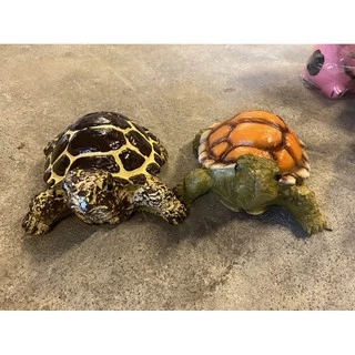 เต่าเรซินใหญ่🐢ตุ๊กตาแต่งสวน ตุ๊กตาแต่งบ้าน ทำจากเรซิน ขนาดกว้าง 16 cm ยาว 21cm