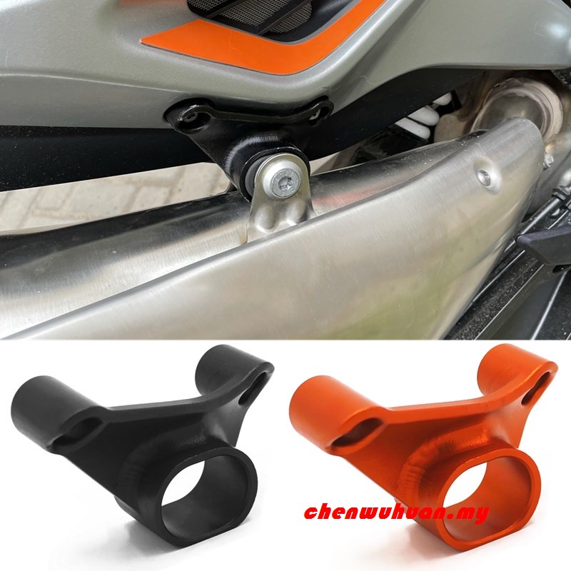 HFMOTO สําหรับ KTM Duke 790 DUKE790 DUKE890/890 2018-2021 รถจักรยานยนต์ท่อไอเสียท่อวงเล็บคงที่แหวนสน