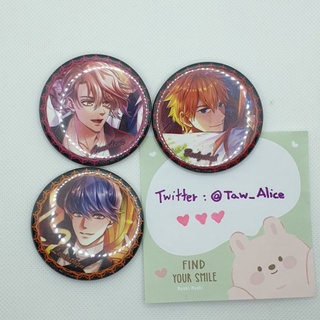 เข็มกลัด Obey Me! Trading Button Badge Vol.2 - Leviathan , Asmodeus , Beelzebub