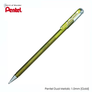 Pentel ปากกาไฮบริดเจล เพนเทล Hybrid Gel Dual Metallic 1.0mm - สีทอง