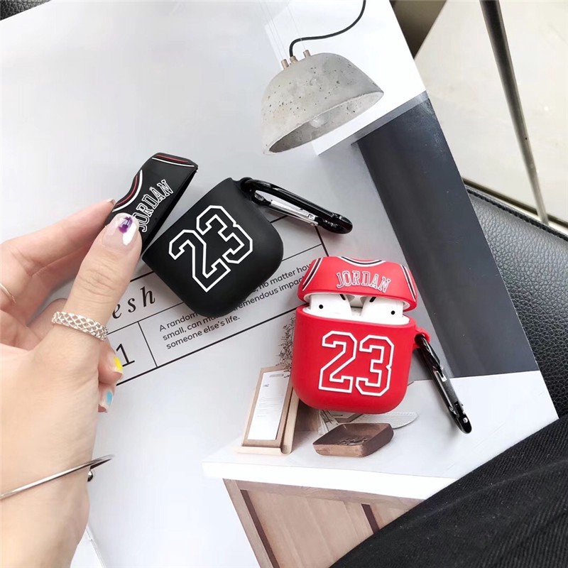 เคสซิลิโคนนิ่ม สําหรับ AirPods 1 2 3 pro ลายบาสเก็ตบอล NBA Air Jordan 23
