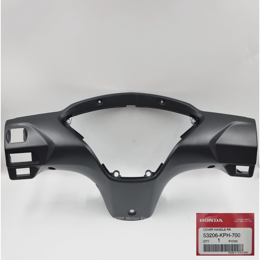 หน้ากากหลัง  WAVE 125S ไฟเลี้ยวบังลม ,WAVE 125I ไฟเลี้ยวบังลม พลาสติก สีดำ ไม่พ่นสี แท้ HONDA REAR HANDLE COVER   70