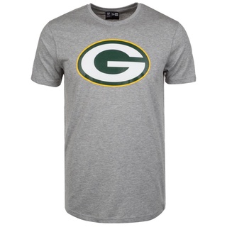 [S-5XL]เสื้อยืด พิมพ์ลายโลโก้ทีม Green Bay Packers สีเทา สําหรับผู้ชาย