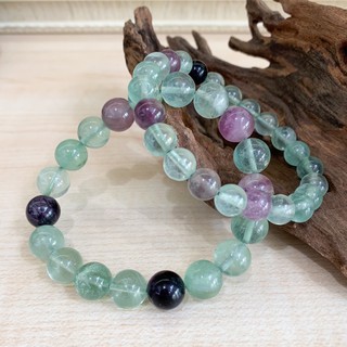 กำไลข้อมือหิน ฟลูออไรต์ Fluorite หินแห่งการหยั่งรู้ *หินธรรมชาติ 100%*