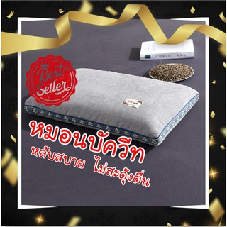 หมอนบัควีทผู้ใหญ่ เกรดAAA ปลอกหมอนผ้าCotton 100% ไส้หมอนทำจากเปลือกออแกนิคส์บัควีท หมอนกันสะดุ้งบัควีท หมอนบัควีท