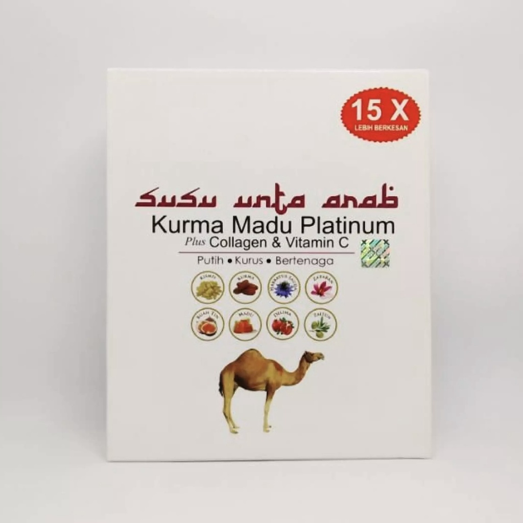 นมอูฐ + อิทผาลัม + นํ้าผึ้ง 🍼🍯 ของแท้ มีบาร์โค้ด 💯 Kurma Madu Platinum(Plus Collagen & Vitamin C)