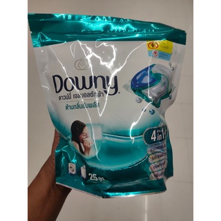 เจลบอลซักผ้า DOWNY 628g INDOOR DRY สูตรเข้มข้นพิเศษ ถนอมสีเสื้อผ้า ถุงเขียว DOWNY washing ball gel 628g INDOOR DRY ultra