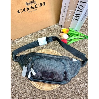 🌈เข้าใหม่รุ่นแนะนำค่ะ!!COACH TRACK BELT BAG IN SIGNATURE((C3765))