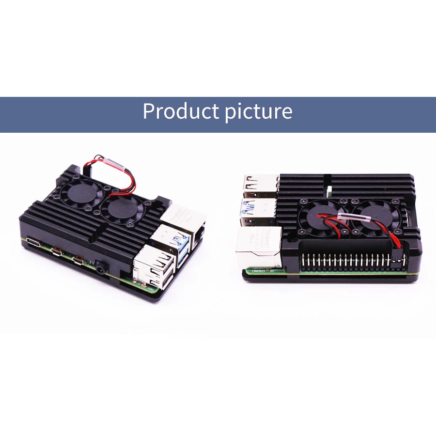 Armor case for Raspberry Pi 4B with double fan #6