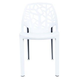 Chair table PLASTIC CHAIR SPRING AMAZON WHITE Outdoor furniture Garden decoration accessories โต๊ะ เก้าอี้ เก้าอี้อเนกปร