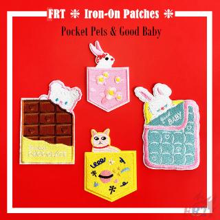 ☸ Pocket Pets - Good Baby Patch ☸ 1Pc Cartoon Animals Diy Sew on Iron on Badges Patches