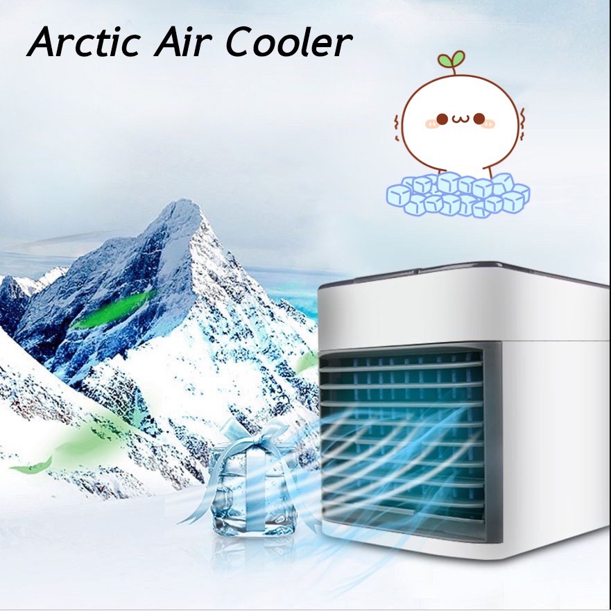 พร้อมส่ ใหม่!!!Arctic Air Cooler Air mini เครื่องทำความเย็นมินิ USB แอร์พกพา แอร์ตั้งโต๊ะขนาดเล็ก พัดลมไอเย็น Cool