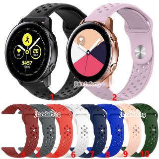 สายนาฬิกาข้อมือซิลิโคน ระบายอากาศ สําหรับ Samsung Galaxy Watch Active