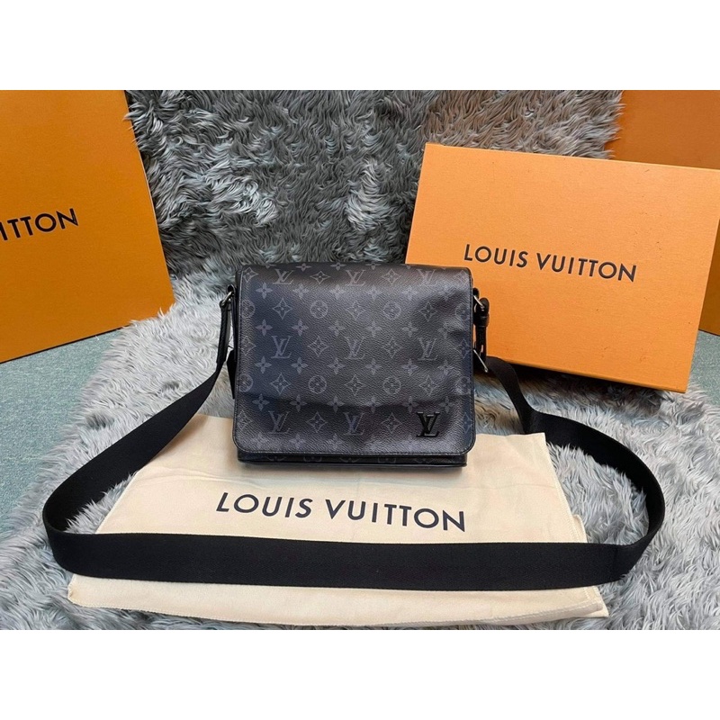Louis Vuitton​ District​ PM​ Messenger​ Bag​ Monogram Eclipse​ Canvas