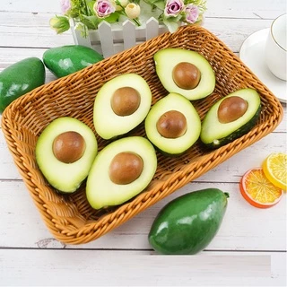 อะโวคาโด้ปลอมเหมือนจริง งานพร็อพเกรดตกแต่งร้าน มีผลเต็มและผ่าครึ่ง ถ่ายรูปอาหารคลีน คาเฟ่ ร้านน้ำผลไม้ดูแพงขึ้นทันที