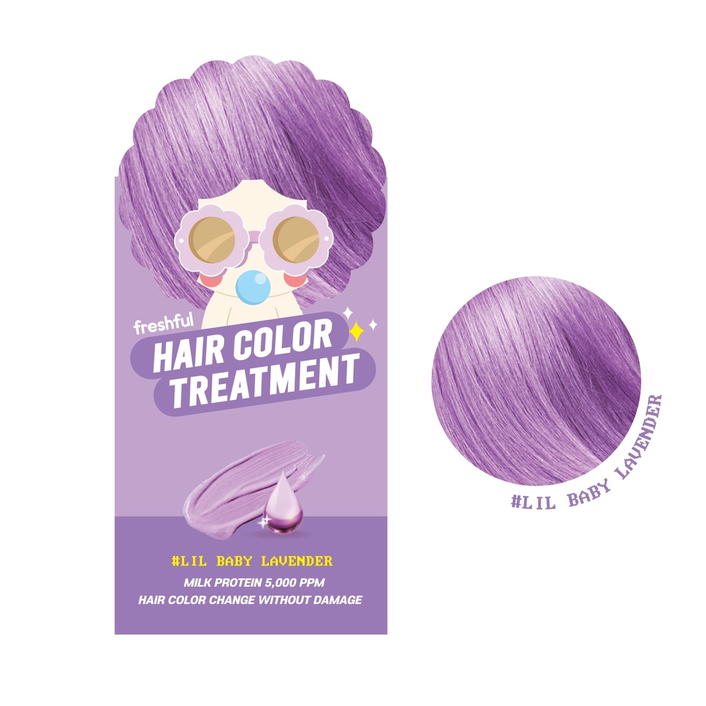 Freshful Hair Color Treatment #Lil Baby Lavender เฟรชฟูล แฮร์คัลเลอร์ทรีทเม้นท์ #ลิล เบบี้ ลาเวนเดอร์