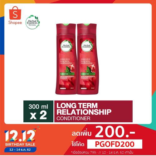 Herbal Essences Long Term Relationship Shampoo 300ml เฮอร์บัลเอสเซนท์แชมพูลองเทอมรรีเลชันชิพ300มล X