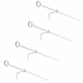IRJA ชุดราวม่าน Curtain rod set 140 cm / 4 ชิ้น (ขาว)