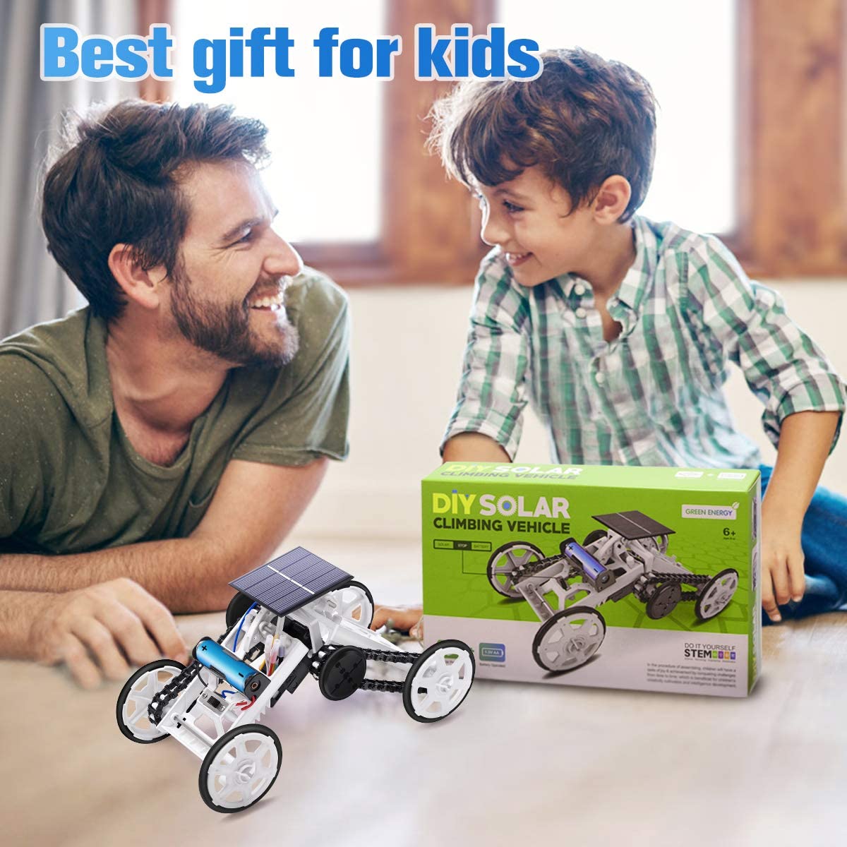 Stem Toys for 8-10 Year Old Boys, DIY 4WD Car Climbing Vehicle Motor ...