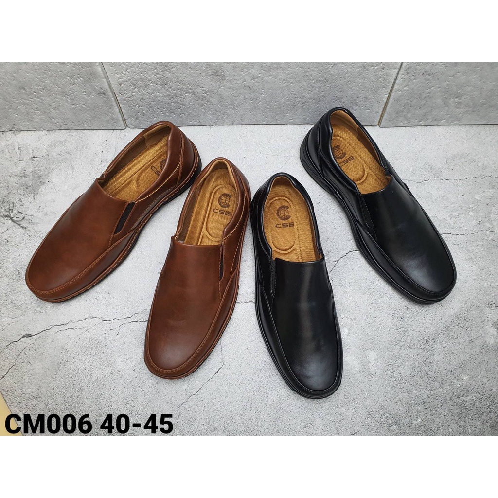 CM006รองเท้าผู้ชาย มี 2 สี สีน้ำตาล สีดำไซร์40-45#