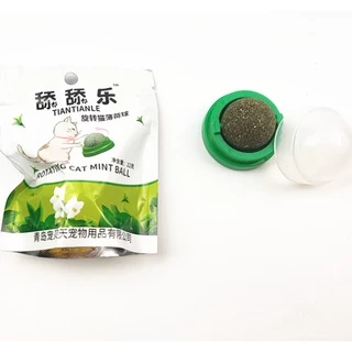 PP-258 แคทนิปบอล (Catnip Ball) ลูกบอลสมุนไพรแมว ของเล่น ขนมเลีย แปะแนวตั้งได้