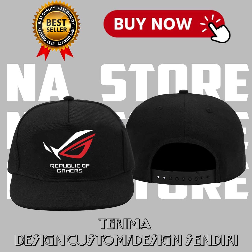 นําเข้าคุณภาพ ROG REPUBLIC OF GAMERS หมวก Snapback สําหรับผู้ชายและผู้หญิง ROG