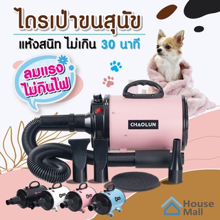 ไดร์เป่าขน 2800W รุ่นใหม่ ไดร์ขนสุนัข ไดร์เป่าขนแมว เครื่องเป่าขน ไดร์ไล่น้ำ QUICK DRYING