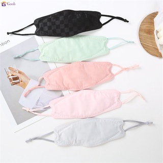 หน้ากากผ้าปิดจมูกซักได้  ผู้ใหญ่ kf94หน้ากากสายรัดหูปรับ3D รูปปลาหน้ากากทิ้งหน้ายกด้วยจมูกสะพานข้อตกลงเทรนด์แฟชั่นกำมะหยี่ตาข่ายไล่โทนสีหน้ากาก [goob]