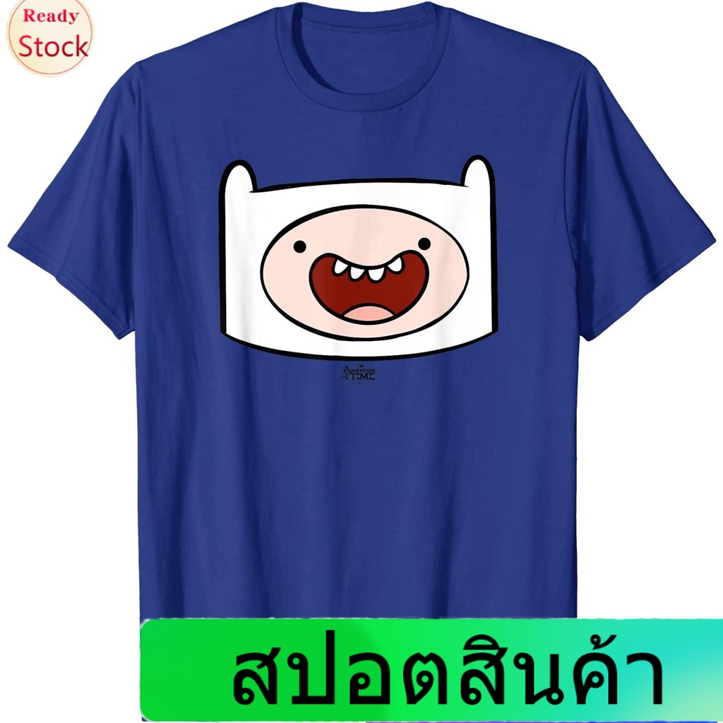 #ถูกสุด เสื้อยืดผู้ชายและผู้หญิง Unisex Adventure Time Finn Head T-Shirt Men's Women's T-shirts