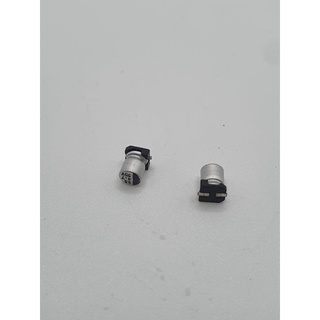 SMD Electrolytic Capacitor กระป๋องเงิน 4.7uf 6.3v 16v 25v 35v 50v