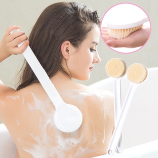 แปรงพลาสติกขัดผิว ด้ามจับยาว อเนกประสงค์ แบบพกพา สําหรับอาบน…