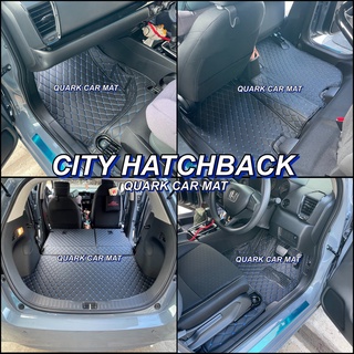 (ฟรีแถม3) พรม6D CITY HATCHBACK รุ่นหนา แท้ เข้ารูป เต็มคัน พร้อมส่งทุกสี